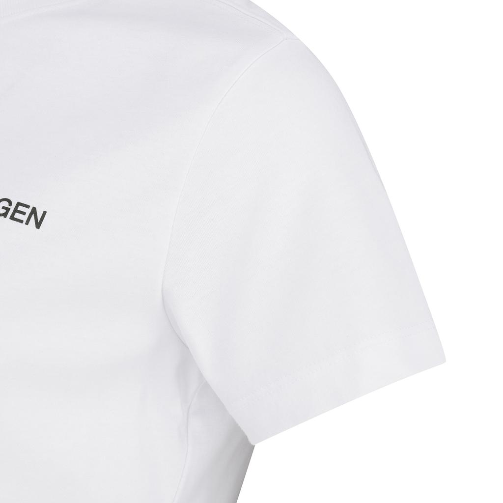 HYDROGEN Women'S Basic Small Logo Short Sleeve Round Neck