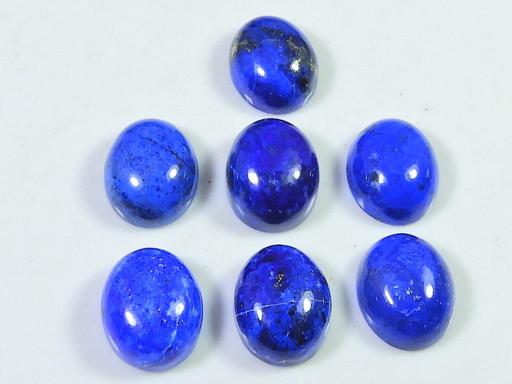 40 карат AAA натуральный лазурит овальный кабошон драгоценный камень россыпью 7 шт. лот 10X12MM RQ-1893