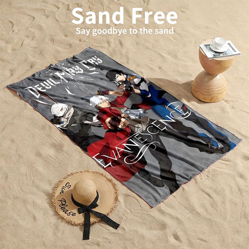 Devil May Cry Beach towels also serve as bath towels summer essential a musthave for the outdoors the beach and the pool