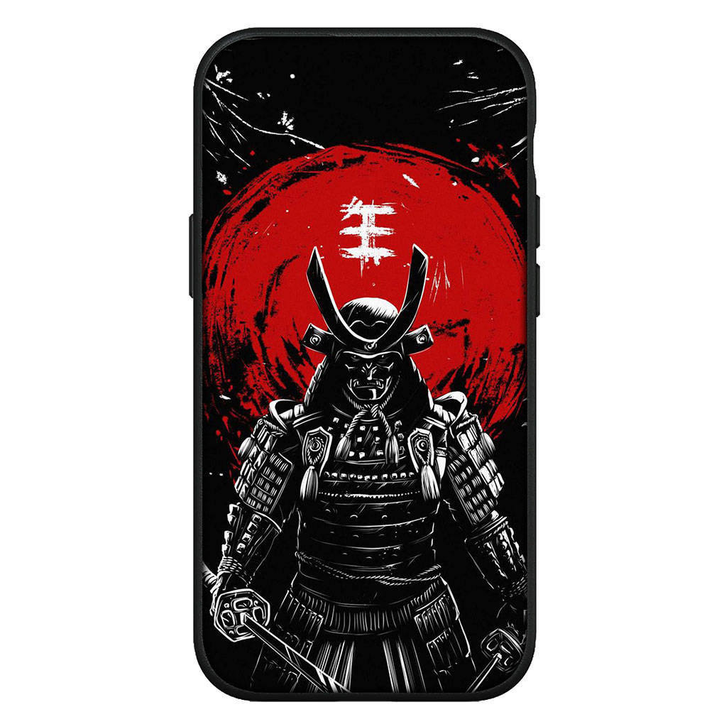 Для iPhone 16 15 Xiaomi Redmi Note 14 13 12 11 Pro Max X 8 16e Samsung Galaxy S25 S24 S23 Moto OPPO Huawei Bushido Japan чехол для телефона Samurai Ninja