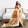 Ultimately I Have to Be Brave Lonely Punch Monkey Fleece Throw Blanket  Blankets for Home Travel Super Soft Plush Thin Quilt,