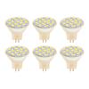 xuuyuu LED Bulbs, GU 4 Base, Spotlight, 12V 3W, Halogen Equivalent, 270LM, Warm White, Non-Dimmable, Pack of 6 (Warm Light)
