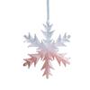 2pcs Pink Transparent Xmas Tree Hanging Ornaments Merry Christmas Decor  Home Desktop Decoration