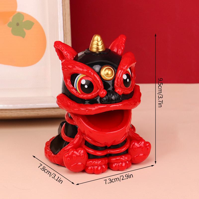 Новогоднее украшение в виде танцующего льва 2025 года, китайский праздник весны, настольные талисманы, украшения, декор салона автомобиля, новогодние подарки