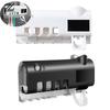 1pc Smart Toothbrush Holder Auto Dispenser USB Charging Wall Mount for Home Business Bathrooms