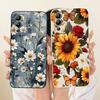For Infinix Hot 12 12 Play Cute Cat Flower Cartoon Phone Case For Infinix Hot12i Hot 12Play Shockproof Soft Silicone Bumpers