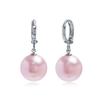 E481 12mm Rosaline Pearl Austrian One-Touch Earrings