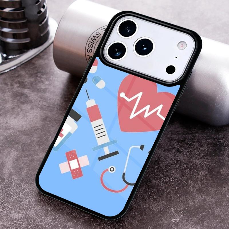 Медицинский чехол для телефона Медсестра Медицина Здоровье для iPhone 17 16 15 Pro Max Air 14 13 12 11 Plus Ударопрочный Capa Чехол