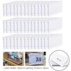 1 Set Price Tag Sturdy Easy To Install Reusable Transparent Multi-purpose Plastic Shelf Price Label Holder Home Supply