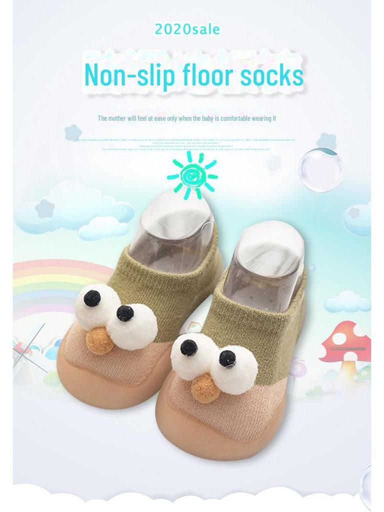 Spring & Autumn Toddler Non-slip Cartoon Floor Socks & Soft-bottom Shoes