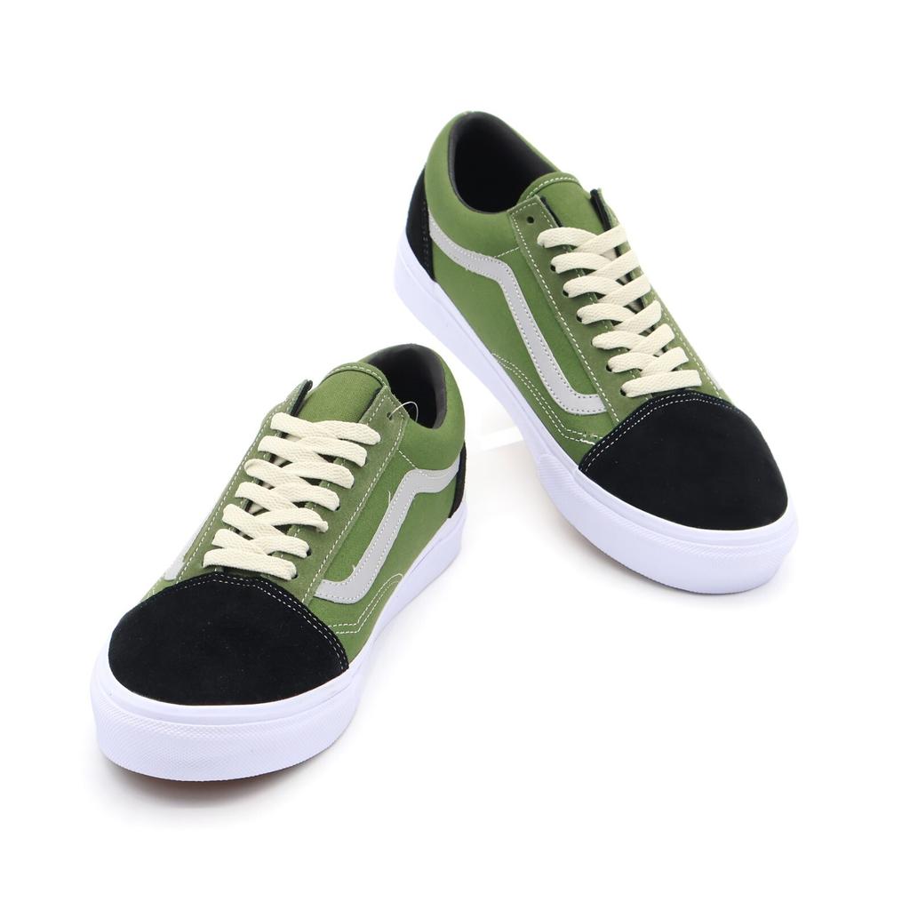 667926-0001 MIN-NANO Vans Old Skool City Черный Военно-зеленый Серый (Мужской)