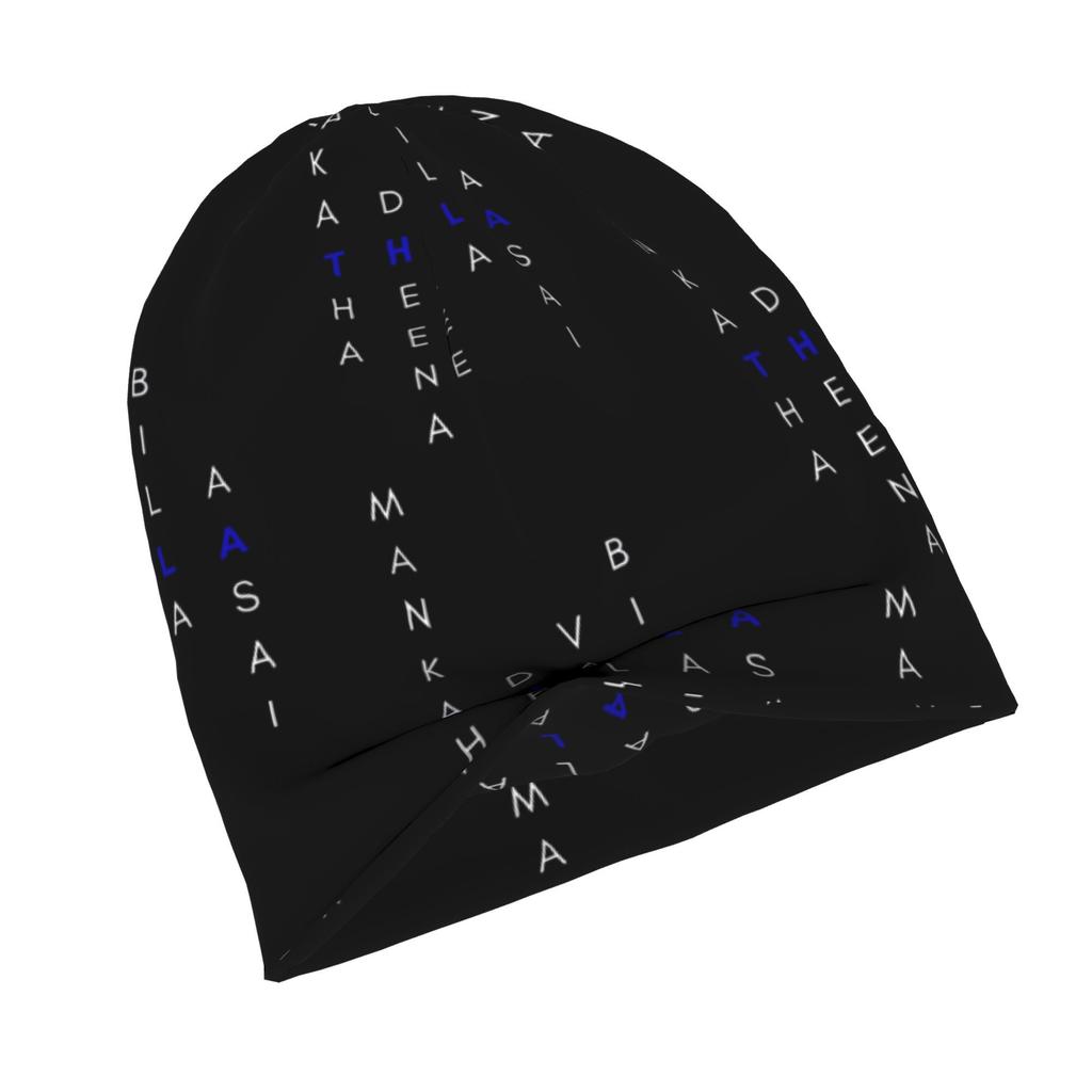 ZLIENSZUS Thala Ajith Tamil Movie Titles Beanie - Iconic Thala Print Adult Suitable for Fall Winter Warmth, Thala Ajith Fan Apparel for Streetwear & W