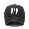 Ретро бейсболка с принтом письма от папы, легкая, стирающаяся, с регулируемой защитой от солнца, для путешествий