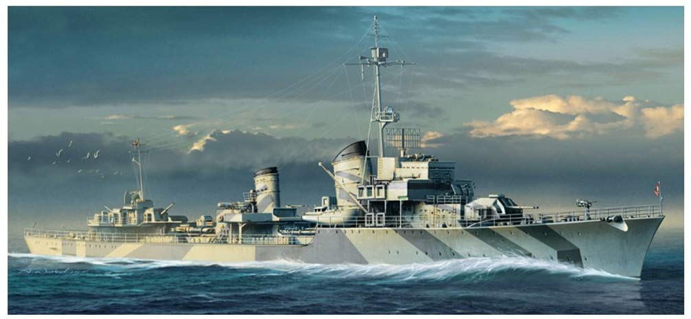 Dragon Platz World War II German Navy Destroyer Plastic Model DR1065 1/350 Z-32 (Smart Kit)