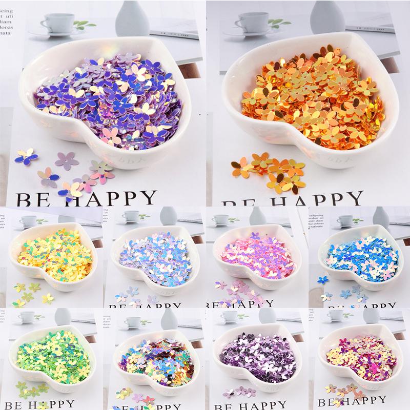 Мода DIY 10 мм швейные пайетки цветок плоские ремесленные смолы 350 шт бисер пайетки