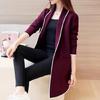 Plus Size Women Long Coats Long Sleeve Casual OL Cardigan Pocket Solid Jumper Coat Ladies Casual Jacket