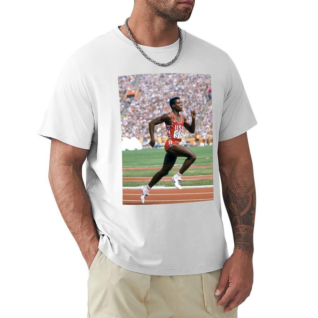 Carl Lewis Tshirt Antiwrinkle Short Sleeve Tshirt