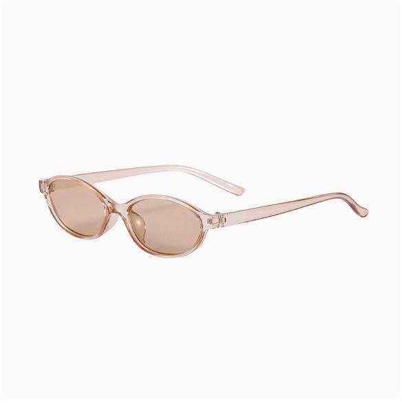 Small frame oval sunglasses women's high sense European and American personality wear sunglasses retro sunglasses