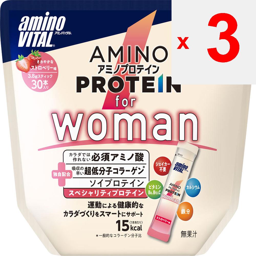 Ajinomoto Amino-Vital R Amino Protein" for Woman Strawberry Flavor Pouch 30packets Other (check Locks, Tongue Cleaners, Etc.) Other (check Locks, Tong