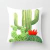 Nordic Style Tropical Plant Cactus Pattern Cushion Cover Sofa Car Office Pillowcase Home Decor Pillowcase
