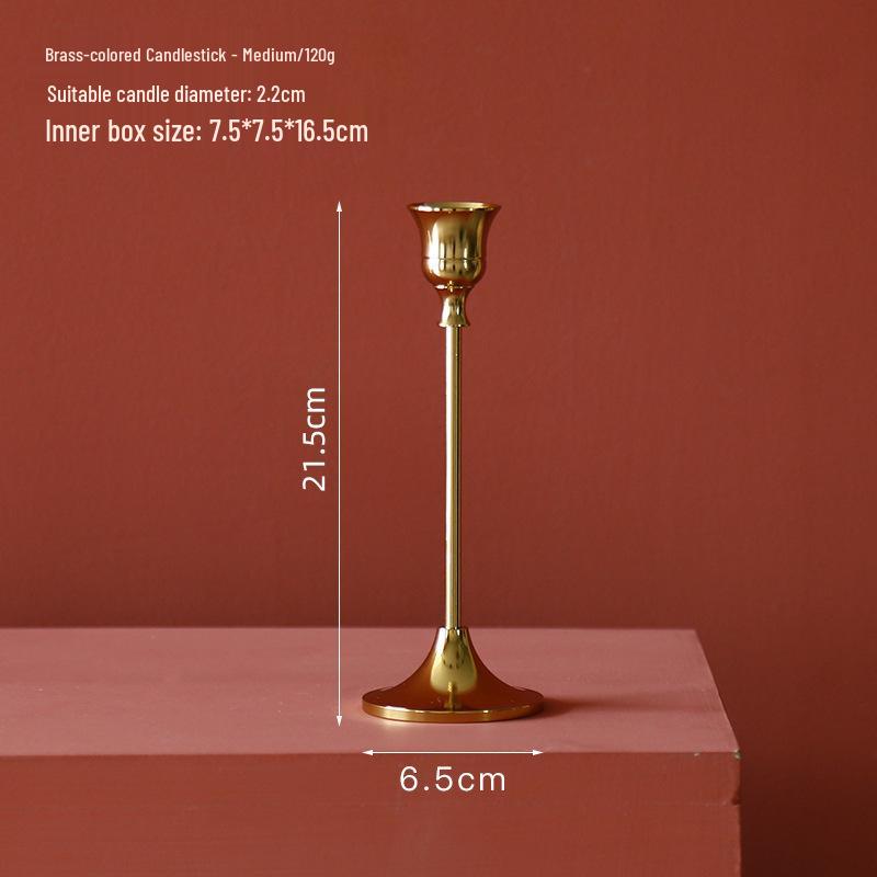 Скандинавская свеча для ароматерапии в стиле легкой роскоши с золотым подсвечником - Идеально для романтических ужинов и элегантного декора стола
