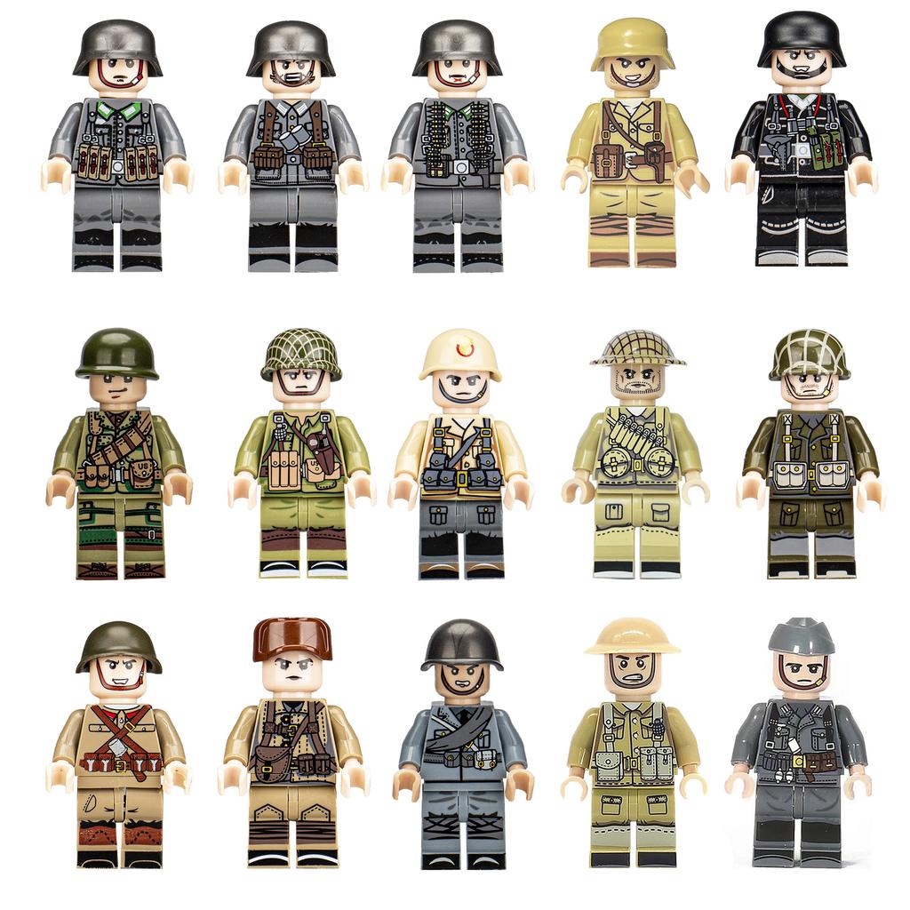 Военный строительный блок Детская коллекция игрушек кукол Сборка строительных блоков