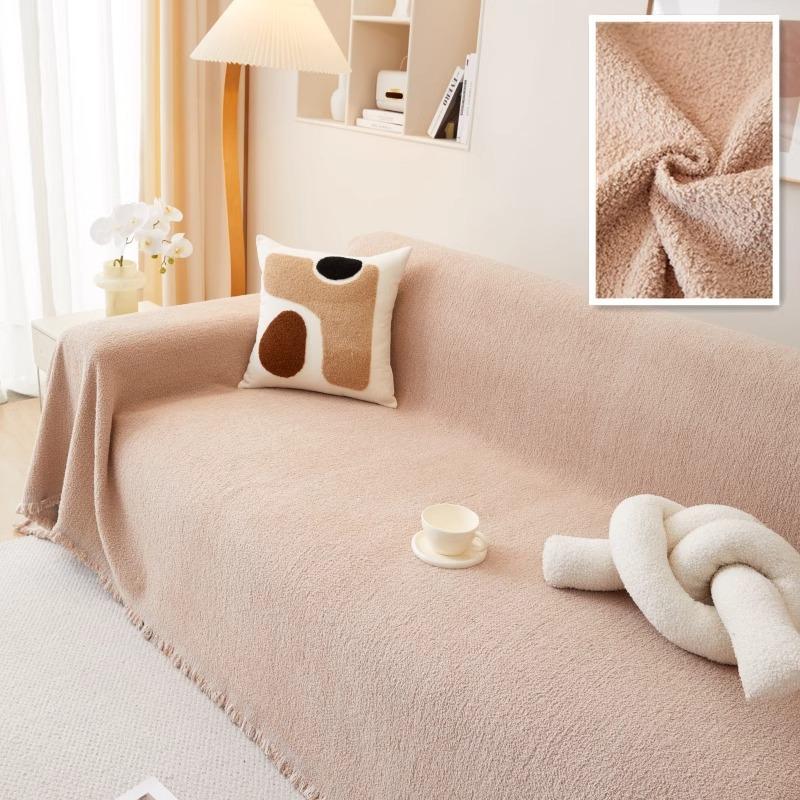 Полотенце для дивана из синели, полный тканевый чехол, универсальный плюшевый ковер на четыре сезона, нескользящий чехол, одеяло, устойчивое к царапинам кошки