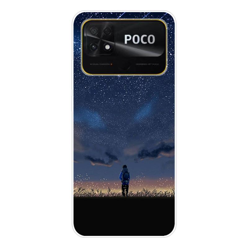 Для Xiaomi Poco C40 C 40 Чехол Мягкая силиконовая задняя крышка Мультяшный чехол для телефона Разнообразие