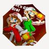 1pc Let's Go Bro Mario and Luigi Adventure Automatic 3-Fold Umbrella Design, Cute Cartoon Pattern, Portable Outdoor Umbrella, Perfect, Holiday Gi