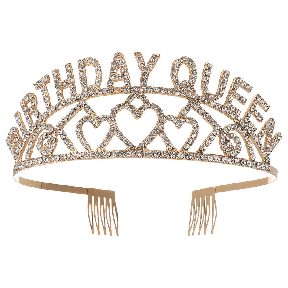 Модный атласный пояс принцессы корона головной убор на день рождения королева повязка на голову тиара обруч для волос