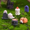 Ghost Tombstone Garden Succulent Resin Small Decorative Item Ghost Festival Ghost Candlestick Small Accessory