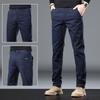 2024 Осень/Зима Новые прямые повседневные брюки, эластичные облегающие мужские повседневные универсальные брюки