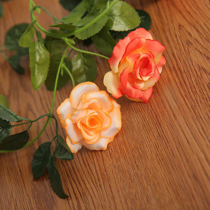 Искусственная розовая лоза для декора труб кондиционера и лестницы