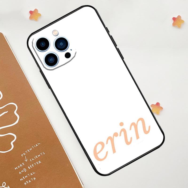 Персонализированный чехол для телефона Boho с инициалами для iPhone 15 16 14 13 12 11 Pro Max Mini Plus XS X XR