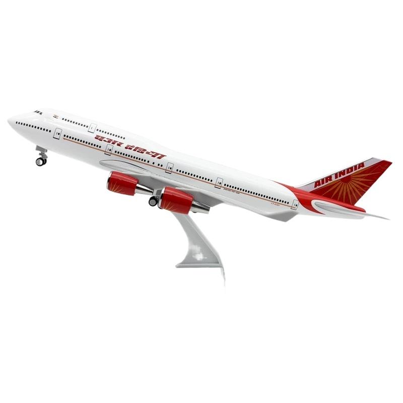 Миниатюрный самолет Детская игрушка Масштаб 1/250 Самолет Air India 30СМ 747 B747 Модель самолета Реплика Литой сувенир Подарок