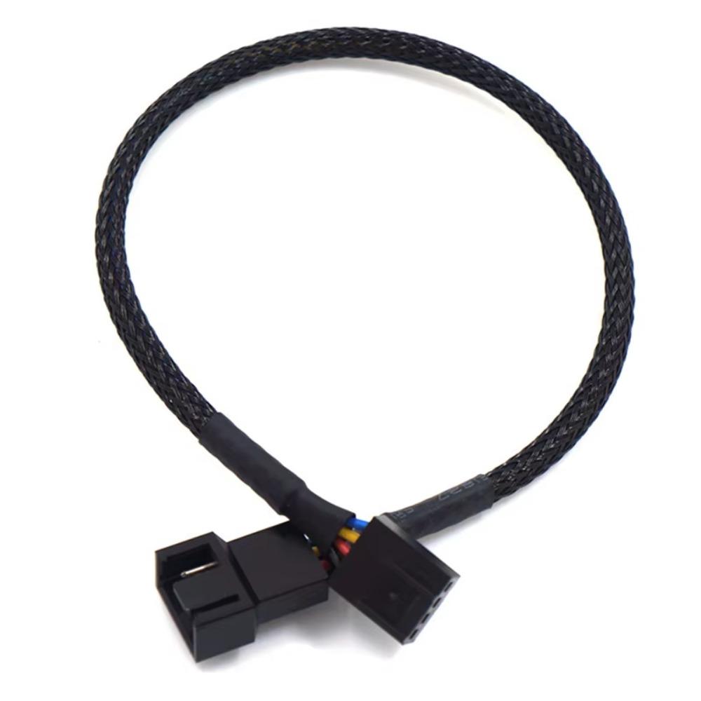 Black Sleeved 4 Pin Pwm Fan Cable Male To Female Pwm Extension Cables Computer Fan