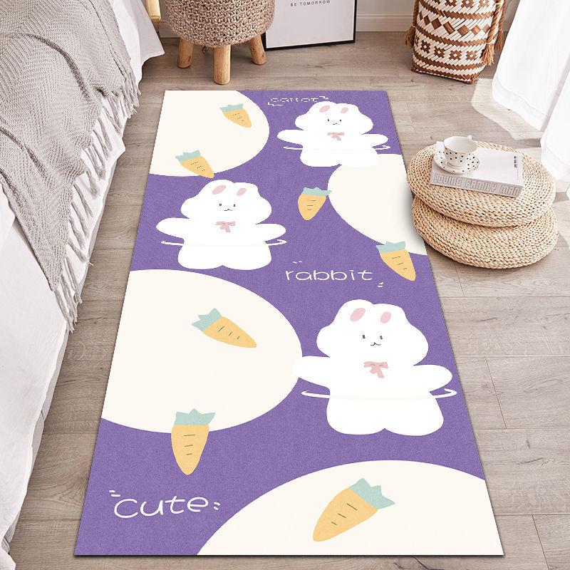 Милый ковер с рисунком для девочек, ковер для гостиной, спальни, розовый ковер, нескользящий коврик для гостиной, спальни