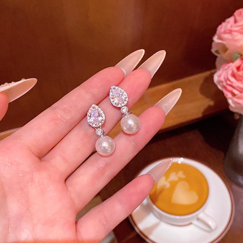 Серьги с цветочным жемчугом из серебра 925 пробы — элегантные и роскошные женские украшения