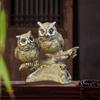 Величественная статуэтка совы для домашнего декора - элегантная скульптура животного для офиса или гостиной