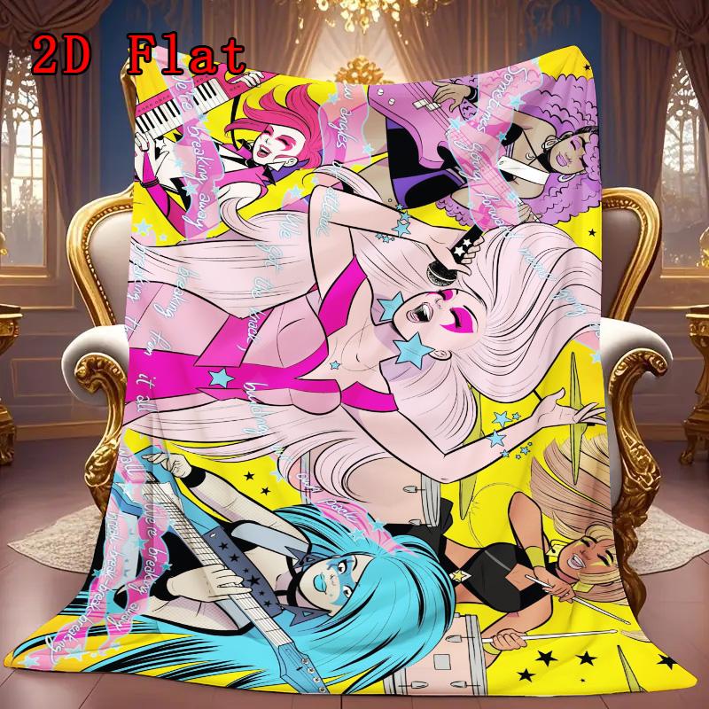 Jem 2D Flat Pattern Flannel Blanket High quality All Seasons Warmth and Comfort Perfect for Christmas Gifts.DMT0925117
