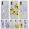 Чехол для телефона с винтажным подсолнухом и лавандой для Samsung A12 A32 A50 A70 A20E A20S A10S A22 A30 A40 A52 A72 5G A02S A04S