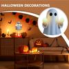 Halloween Night Light USB Rechargeable Ghost Bedroom NightLight  Spooky Ambient Lighting Resin Wall Lamp Decorative for Indoor