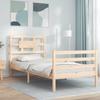VidaXL Bed Frame with Headboard 90x200 Cm Solid Wood 3194426