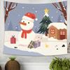Home Decor Christmas Tapestry Christmas Tree Christmas Print Decoration Wall Hanging Bedroom Living Room Background Fabric