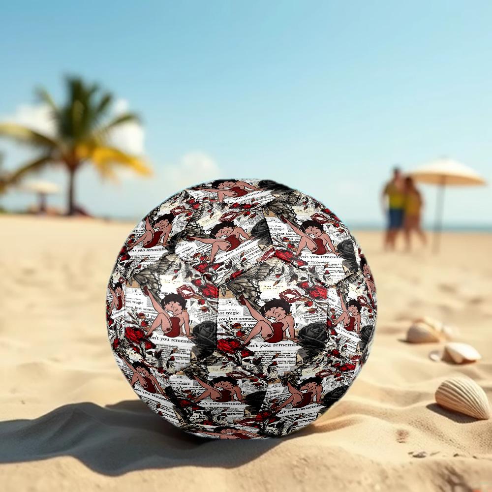 Sexy Doll Print Size 5 Soccer Ball, Standard Match Football for Sports Game and Team Practice, Ideal Gift for Soccer Fans