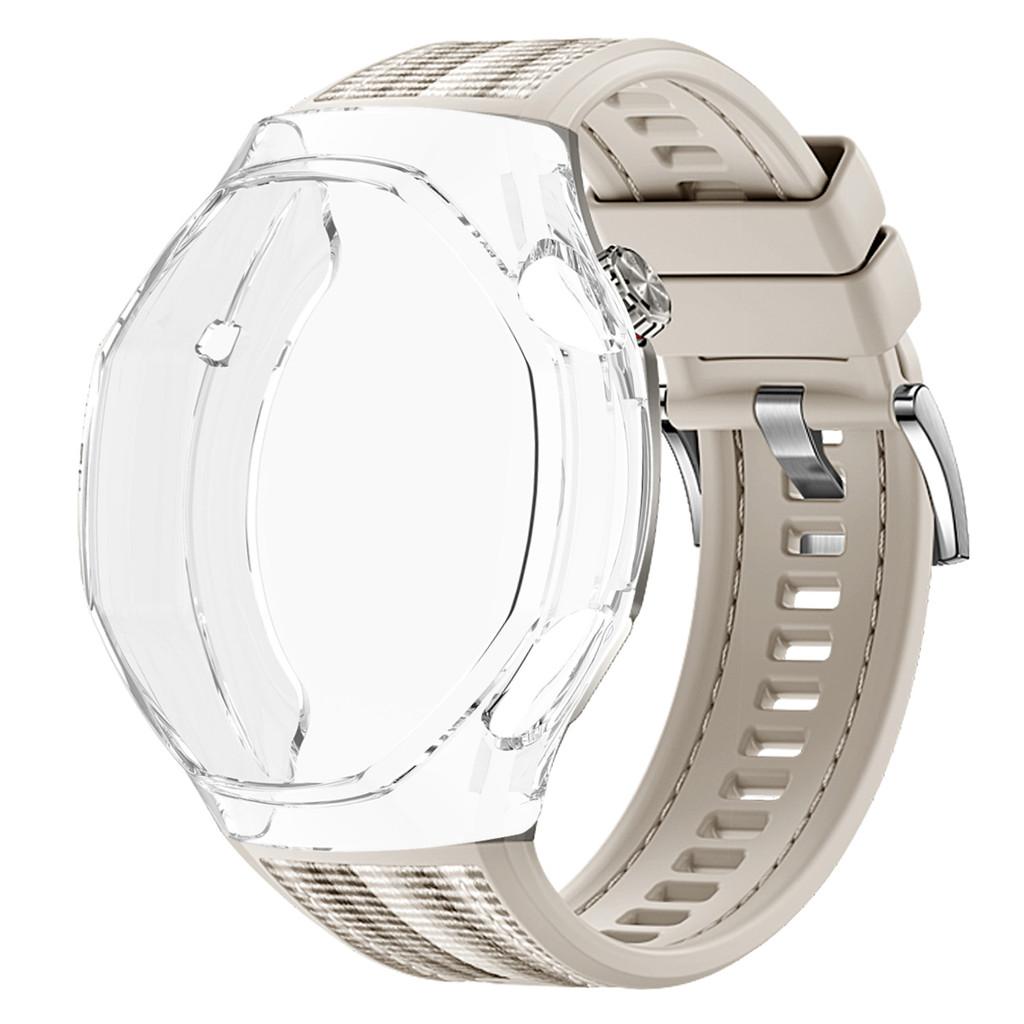 TPU Soft Case+Silicone Sport Woven Bracelet Band With TPU Protector Bumper Shell Cover For Huawei GT6 Pro 46mm