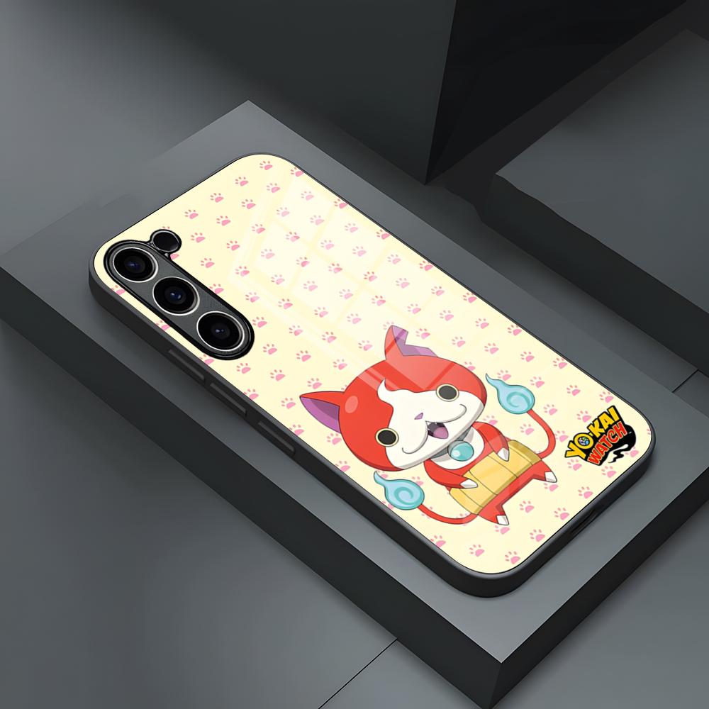 Чехол-телефон Y-Yokai W-Watch для S25 Ultra Samsung S26 S23 S24 Fe S22 S20 S21 Plus A54 A34 A53 A16 Стеклянная крышка