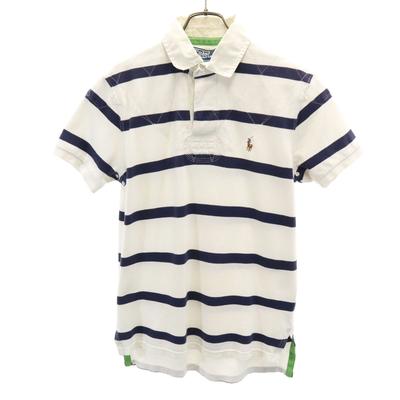 Поло от Ralph Lauren с узором в полоску, с коротким рукавом, CUSTOM FIT, размер L, мужское, б/у