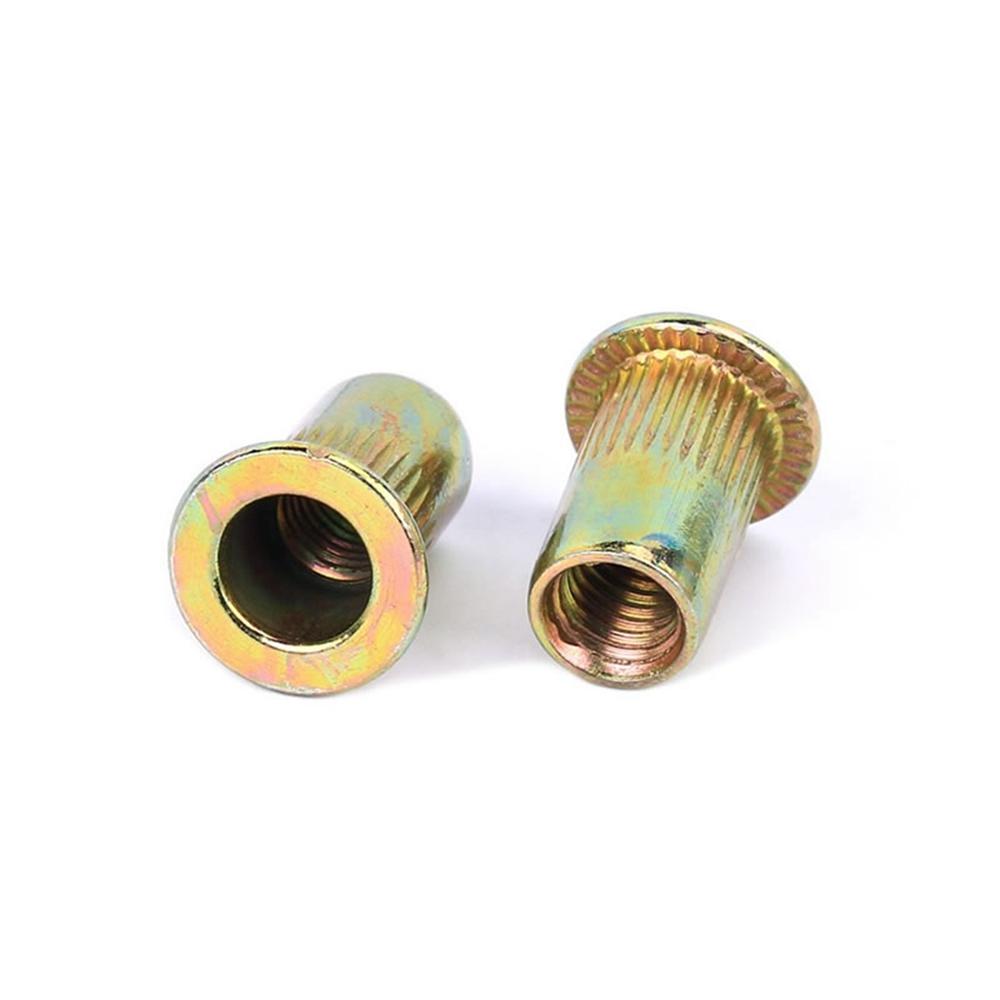 20/60/100pcs Reveting Collocation Cap Home Improvement Nuts Fastener Flat Head Rivet Nuts Hardware