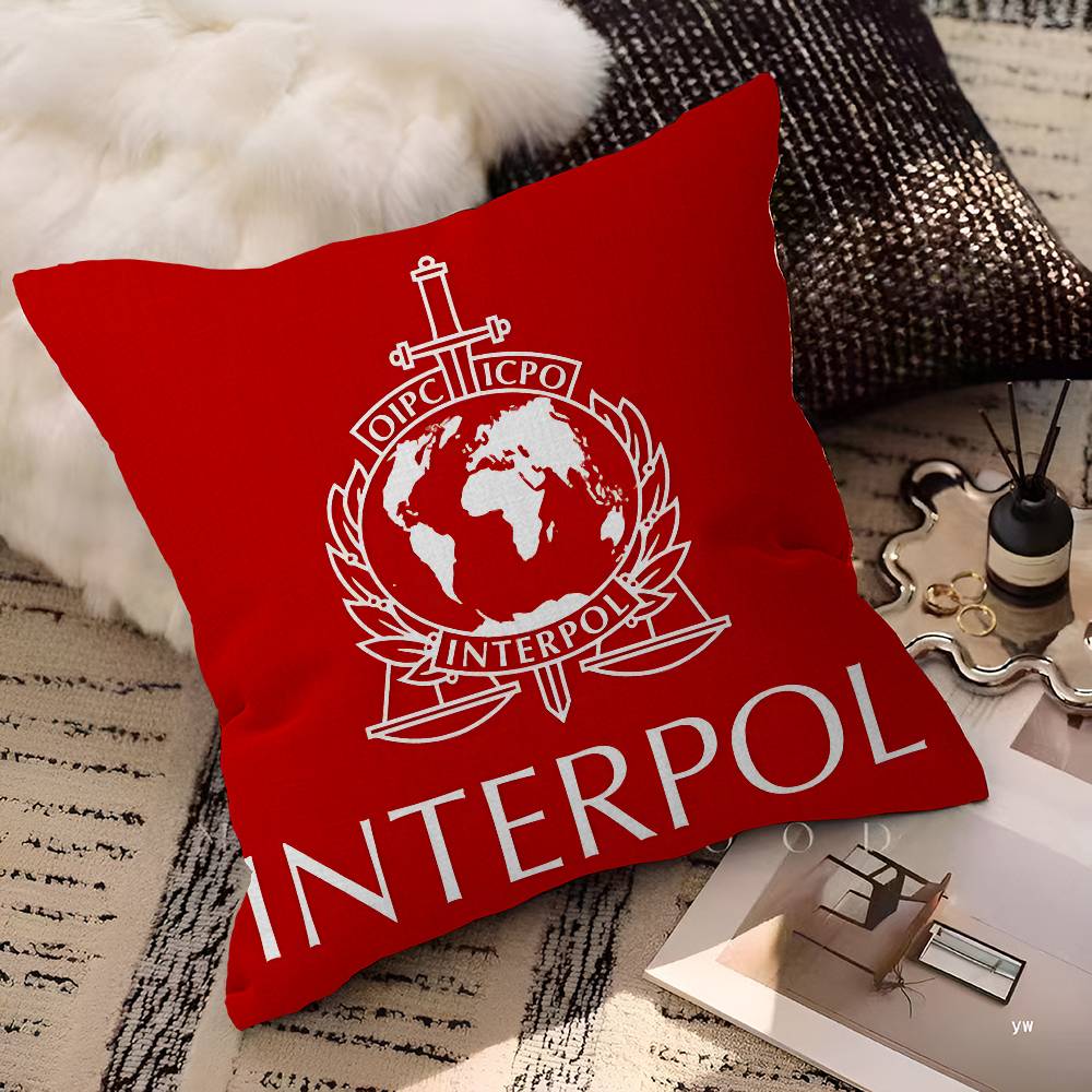 IInterpols LOGO Pillowcase Toon Gift Cushion Cover Bedroom Home Sofa Chair Seat Decor Pillow Case